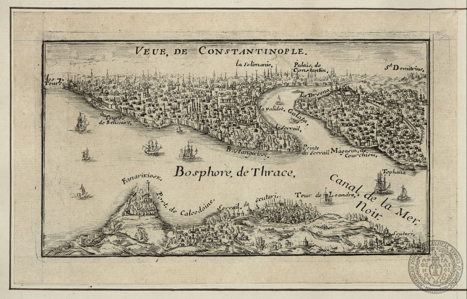 Veue de Constantinople